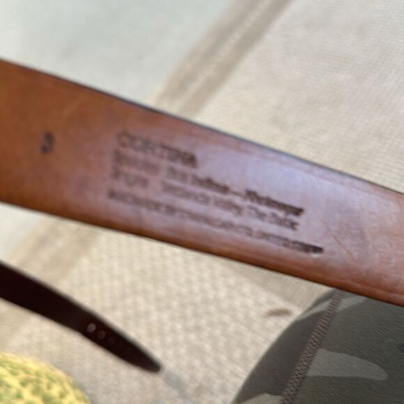 Trafalgar Wine Cortina Leather 356 Men’s Belt 38 - Picture 7 of 8